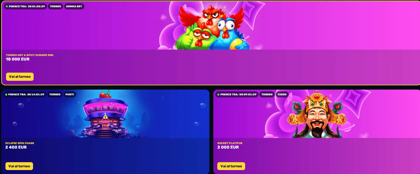 Tornei RocketPlay Casino